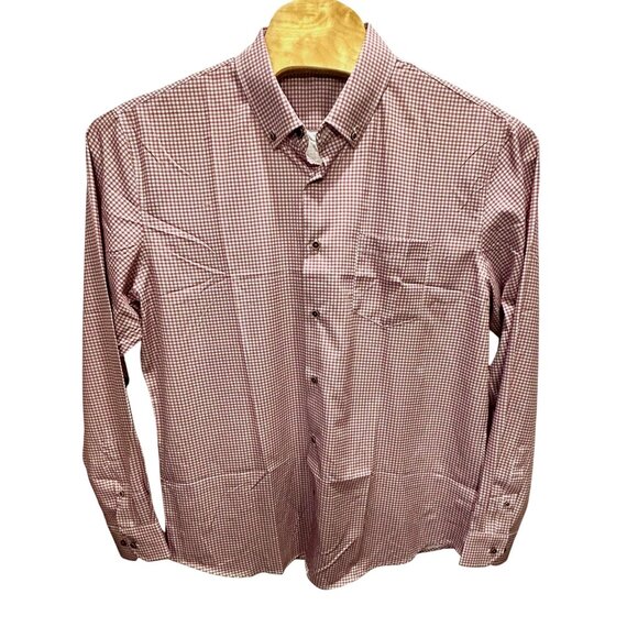 Mens Checkered Long Sleeve Button-Down Shirt - Size XL - Picture 5 of 6